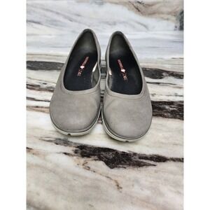 Merrell Avesso Oak Green 8 Suede Walking Slip On Ballet Flats Shoes Office